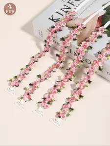 Fashion Floral Bra Strap Clips, Invisible Anti-Slip Stable Design, Seamless No-Wire Look, Ideal Women's Underwear Choice