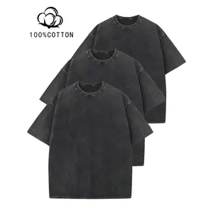 3 Pack Men Oversized T Shirts Acid Washed Unisex Tee Loose Fit Short Sleeve Casual Streetwear Baggy Basic Tops,Baggy Basic Shirts for Daily, Skate, Hip Hop or Summer Outfits Graphic Shortsleeve