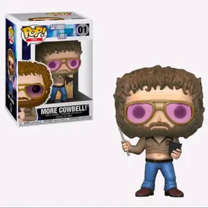 Funko Pop! More Cowbell Saturday Live 01 Collectible Figure with Pink Glasses and Blue Jeans