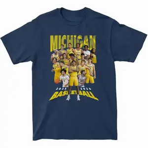 Michigan Basketball 2025 2026 Team Shirt, Wolverines College Basketball Player Collage Graphic Shirt, Michigan Fan Shirt for Students and Alumni, Game Day Gift for Basketball Fans