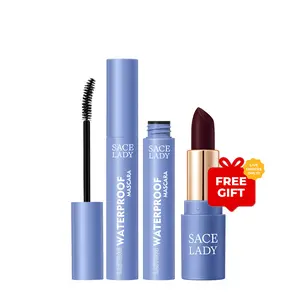 Live Only SACE LADY Black Mascara Waterproof Volume Lengthening Smudge-proof Eyelashes Eye Makeup 6g