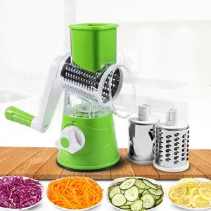 Manual Rotary Cheese Grater with Handle Kitchen Round