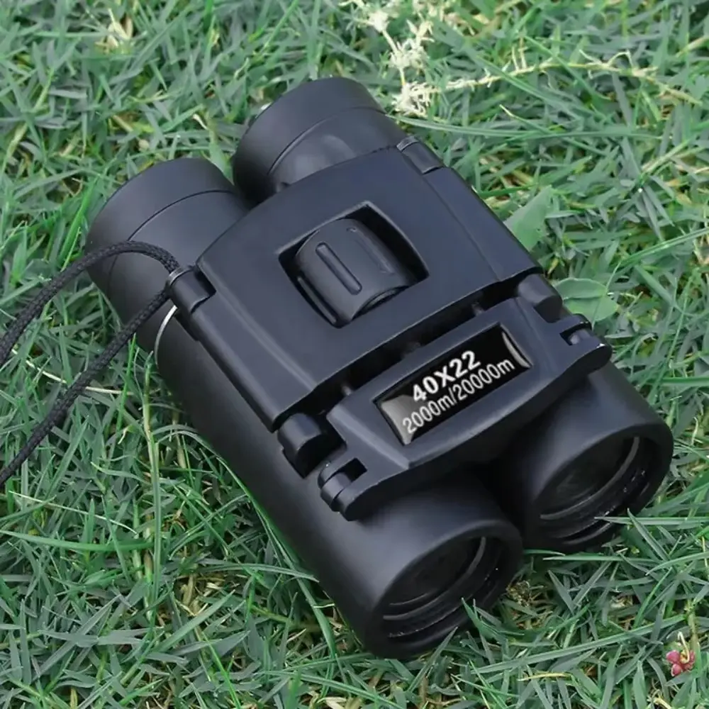 40x22 HD Powerful BAK4 FMC Optics Binoculars, 2000M Long Range Folding Mini Telescope for Hunting, Outdoor Camping