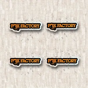 4PCS/SET Personalized Vintage Off-Road Sticker, Truck Decals, For Car/Motorcycle Water Bottles, Off-Road Cool Bags FOX FACTORY logo + Fox decor Inject vintage off-road soul, with off-road functional cool style