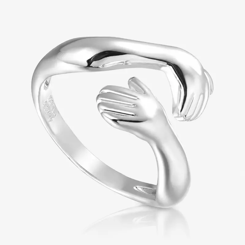 EVRY JEWELS Gold or Silver Plated Women's Hypoallergenic Empathy Ring