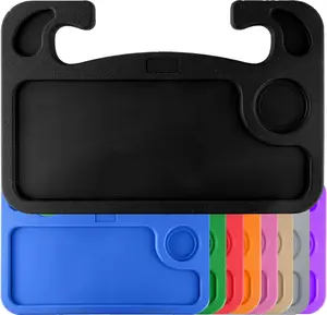 Car Steering Wheel Desk | Food Table for Car | Steering Wheel Tray for Constant Travelers, Steering Wheel Table, Car Steering Wheel Tray Fits Most Vehicles Steering Wheels (0-Black)