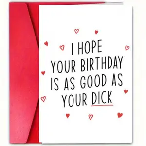 Funny Birthday Card for Boyfriend, Hilarious Gift for Husband, Unique Gift for Partner, Naughty Birthday Card for Men, Funny Dad Card