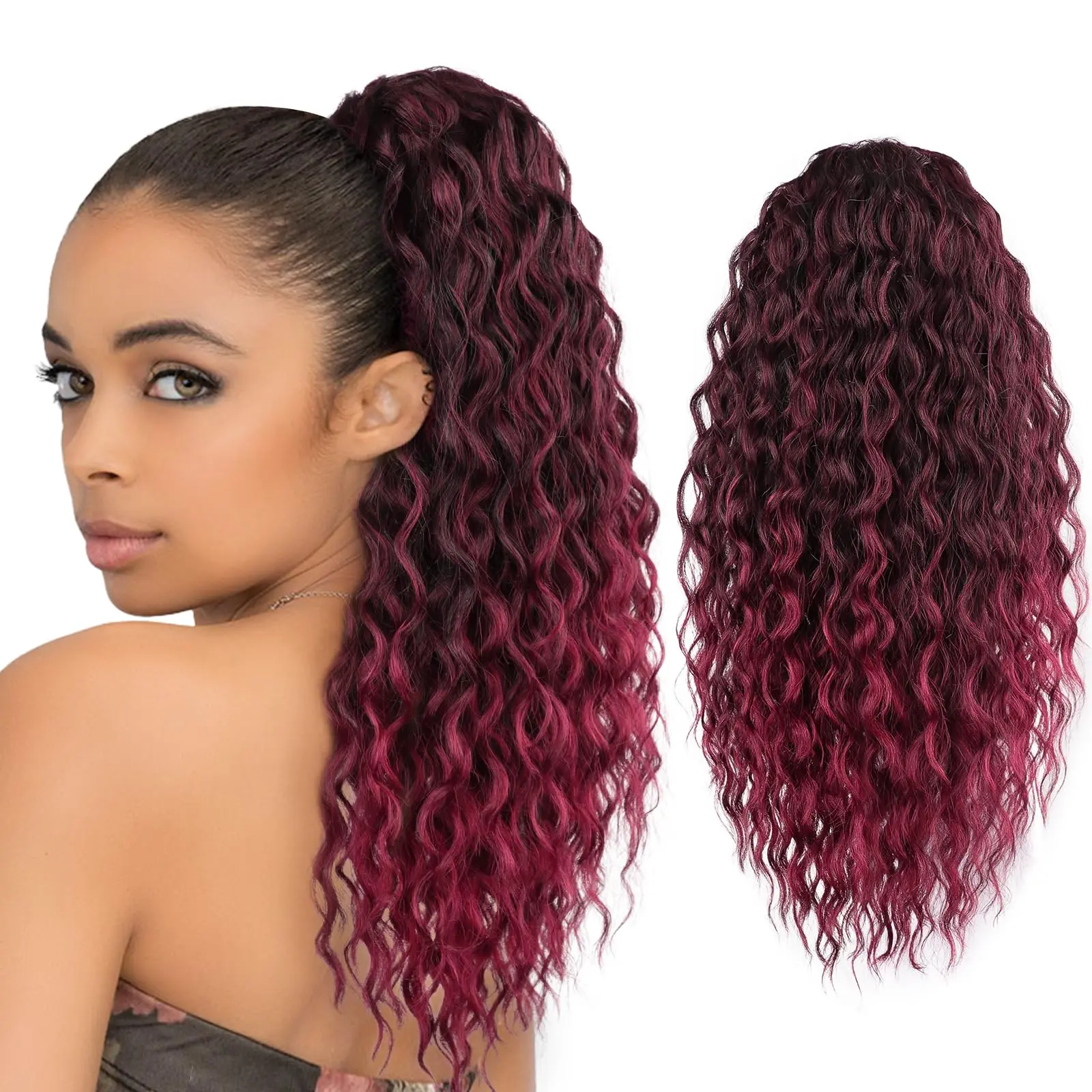 18inch-Ombre Burgundy