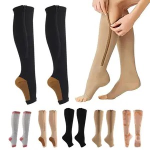 Pairing Zipper Compression Stockings
