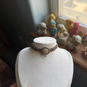 Coral jade fossil Macramé handmade necklace