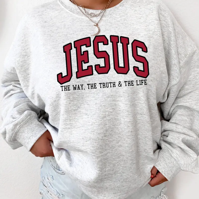 Christian Sweatshirt Jesus Sweatshirt Faith Sweatshirt - Trendy Crewneck Love Like Jesus Pray Sweatshirt