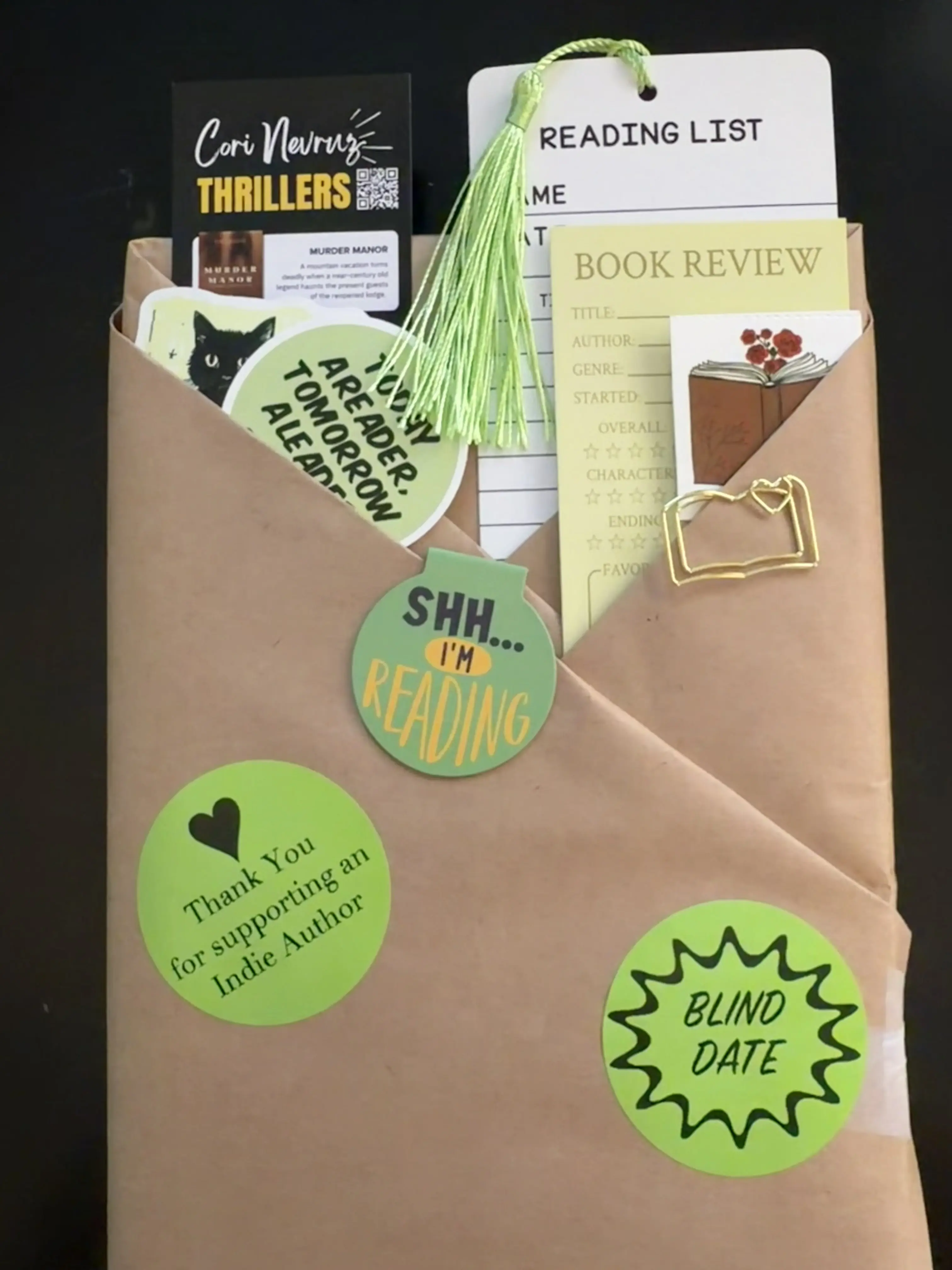 Blind Date with a Book - Cori Nevruz Psychological Thriller Edition, Order a randomly selected novel by Cori Nevruz