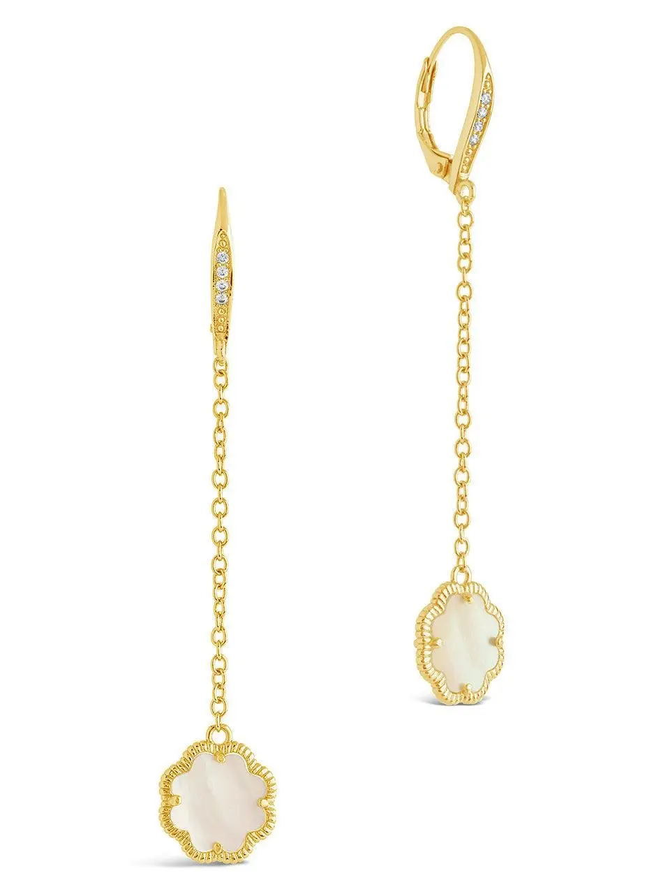 Rose Petal Long Drop Earrings Rose Petal Long Drop Earrings