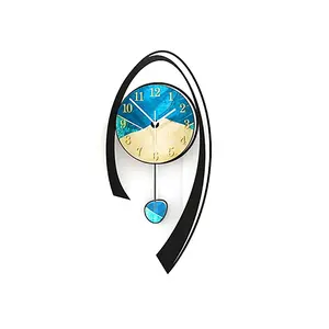 24.8" Multi-Color Modern Acrylic Wall Clock Decor Home Hanging Art Living Room Bedroom