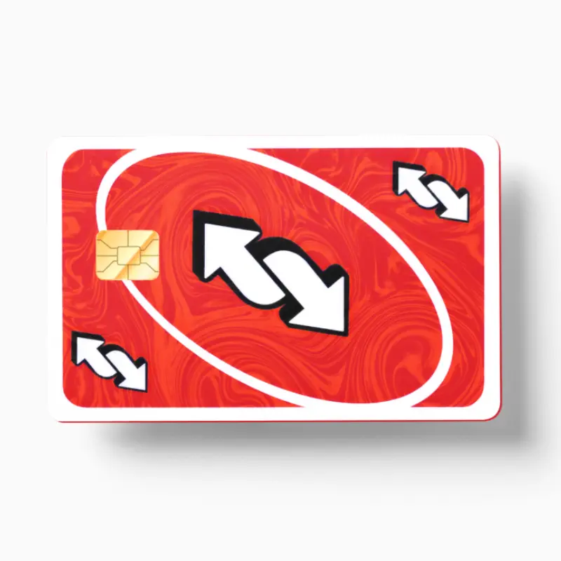 Uno Skip Card Red (Holographic) - TikTok Shop