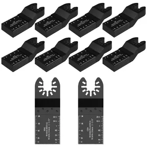 HYCHIKA 80PCS Oscillating Tool Blades Set Universal Quick Release Multitool Blades Compatible with Dewalt Dremel Fein Worx Bosch Makita Milwaukee for Precision Cutting Tasks