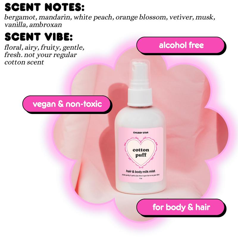Hair & Body Milk Mists ~ Choose Your Own Scent ~ Fragrant Hair and Body Spray Milky Mists