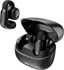 Hmusic A24 Open Ear Earbuds Bluetooth 6.0 TWS AI ENC Clip-on Earphones IPX5 Touch Control Wireless for Office Fitness Workouts