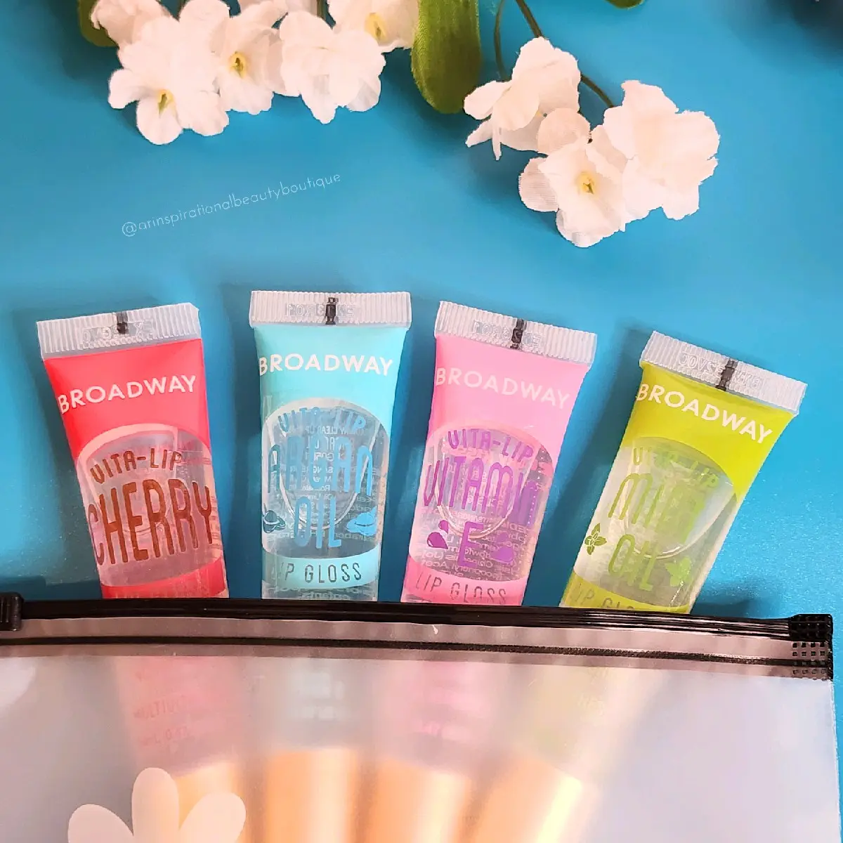 Broadway Vita-Lip Lip Gloss 4 pk Glossy Bundle