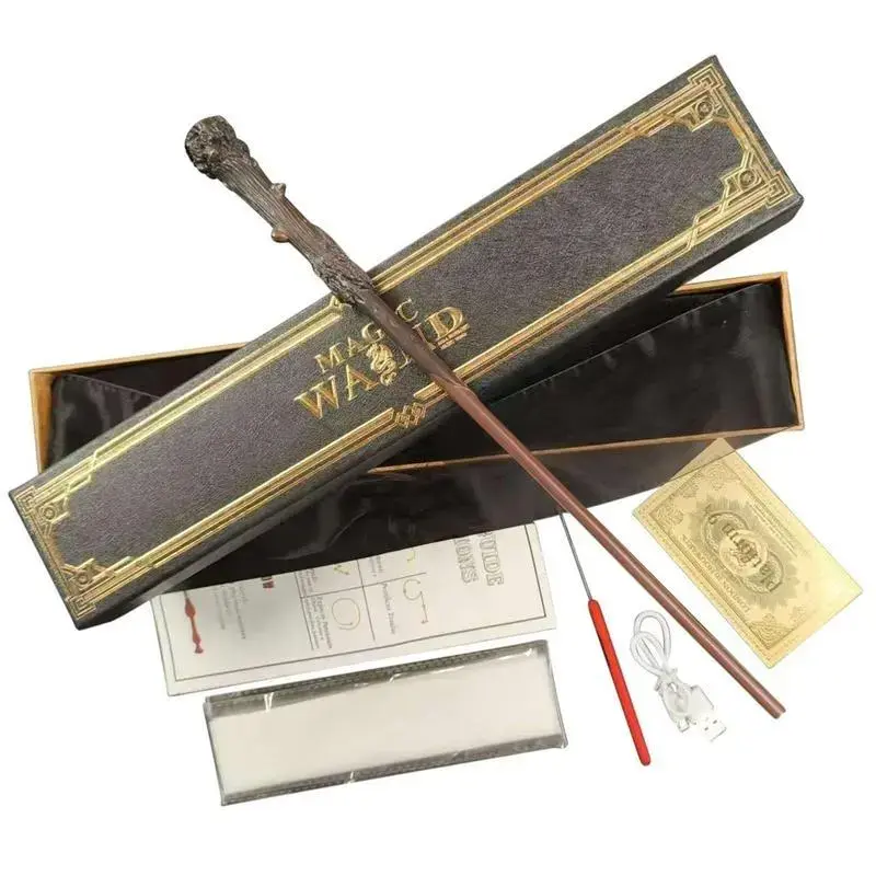 Magic wand, real magic wand, amazing effect reproduction, Halloween role play, tools, stick costume, role play party Dumbledore Props