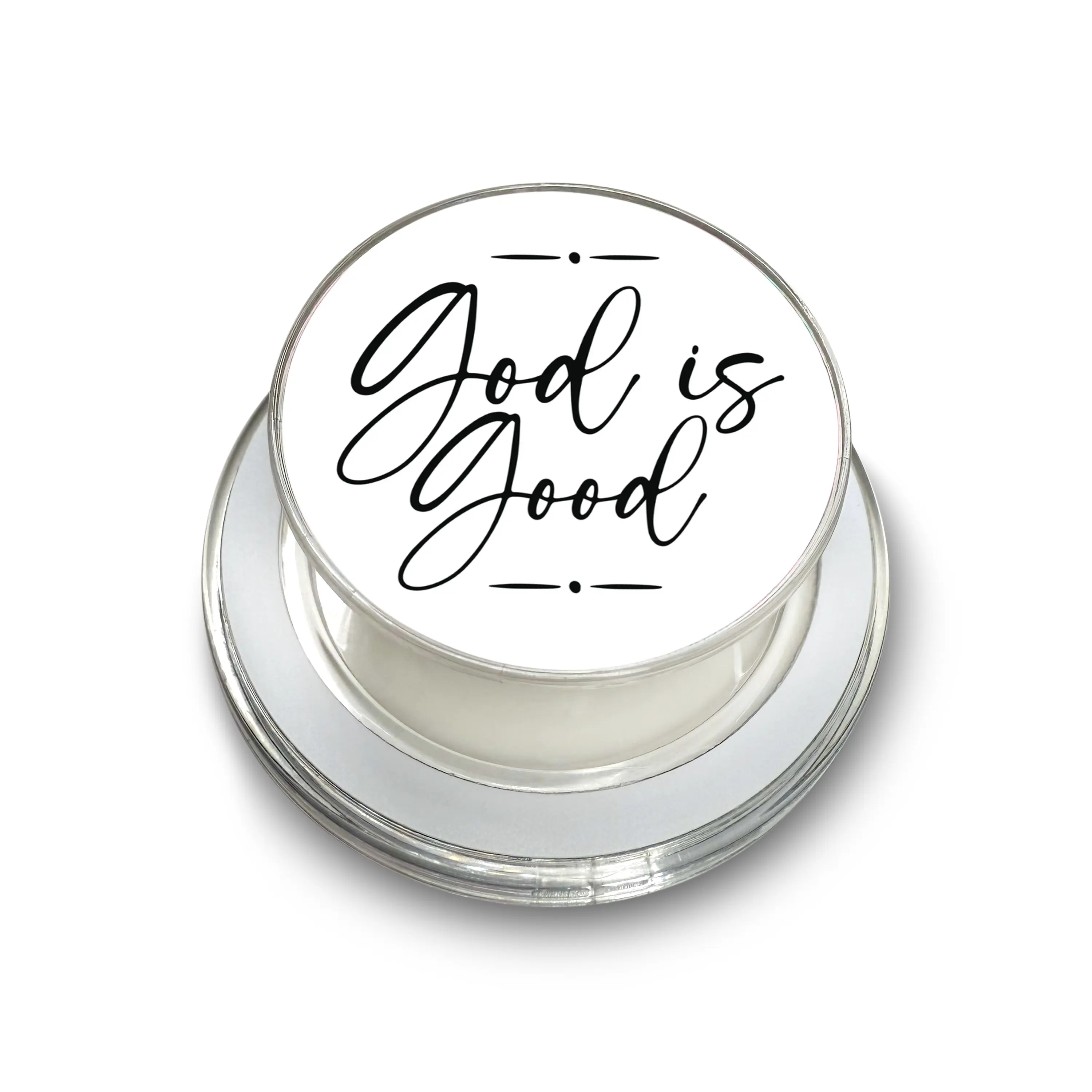 Black and White God Is Good Magnetic Phone Grip