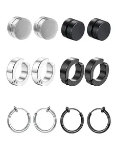 Unisex Fashionable Punk Style Magnetic Earrings, Summer Casual Trendy Earrings, Trendy All-match & Exquisite Jewelry for Daily & Party Decoration