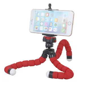 Portable Octopus Design Phone Tripod, Mini Flexible Phone Tripod with Remote Control, Selfie Phone Accessories for iPhone Samsung Xiaomi Huawei Smartphone