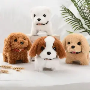 Realistic Teddy Electronic Dog Pet Toy, Interactive Fun for Kids, Walks, Wags Tail, Barks, Soft Plush, Perfect Gift for Office, Birthday, Halloween, Christmas