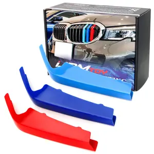 iJDMTOY Exact FitM-Color Grille Insert Decoration Trims For 2019-2022 BMW G20 3 Series 330i 340i w/ 8 Beam Kidney Grill