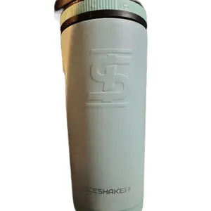 Brand new turquoise ice shaker with shaker sports cap water bottle