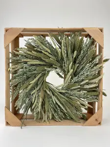 Mixed Green Grains 20” Wreath