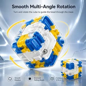 3D Ball Maze Puzzle – Educational Cube for Kids, Parent-Child Fun, Stress-Relief Toy