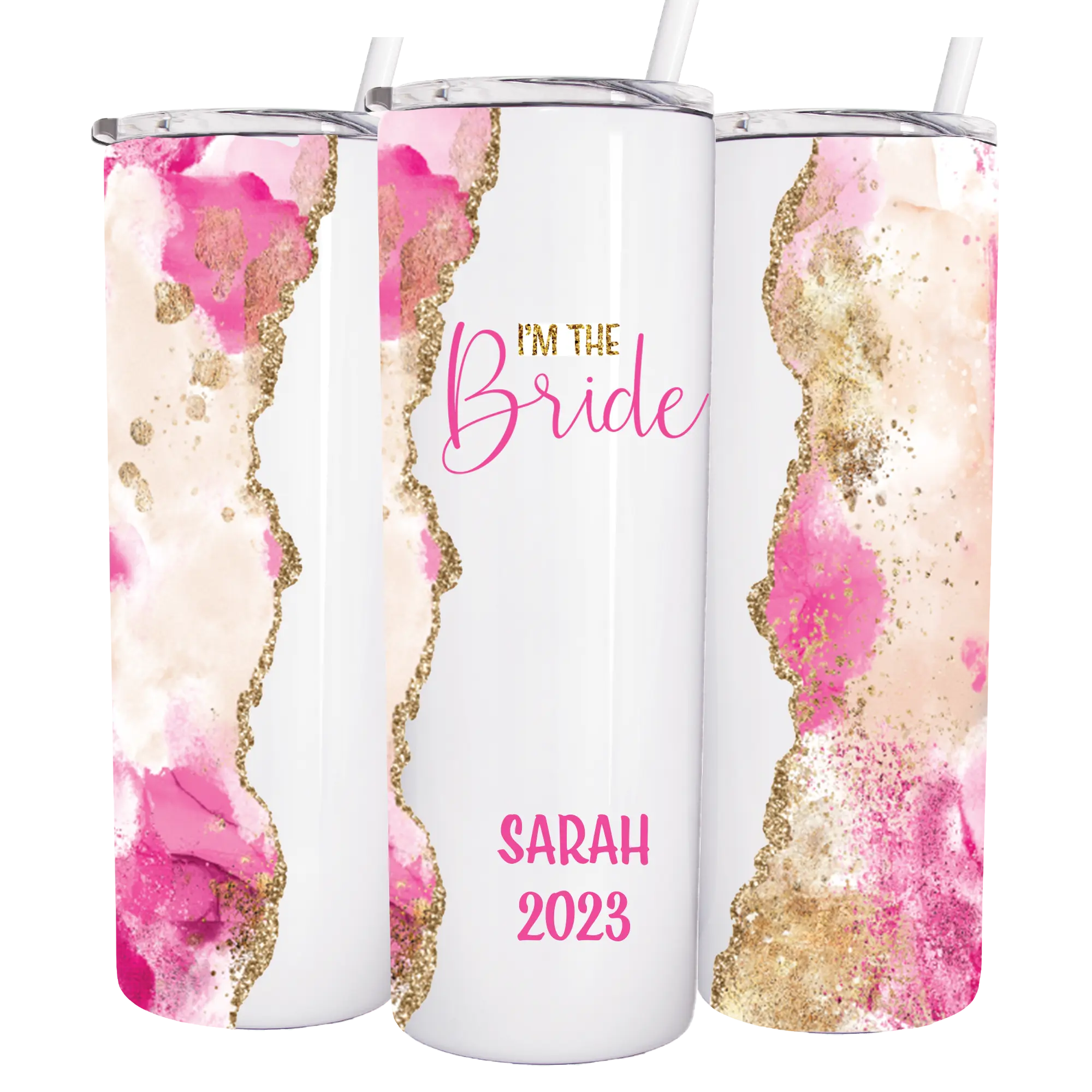 20 oz Personalized Bride Squad Tumbler