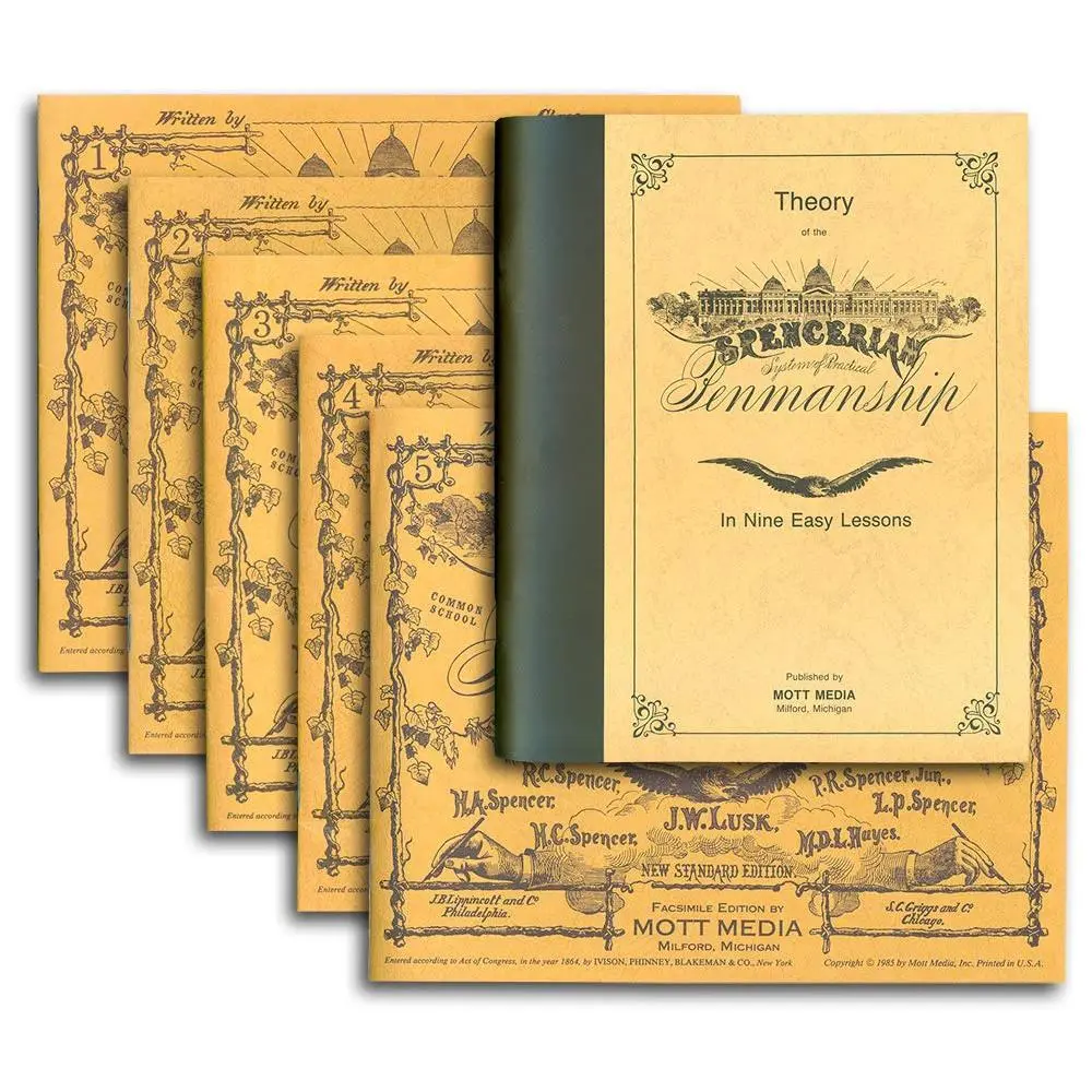 Spencerian Cursive Copybook Set Plus Theory - Paperback
