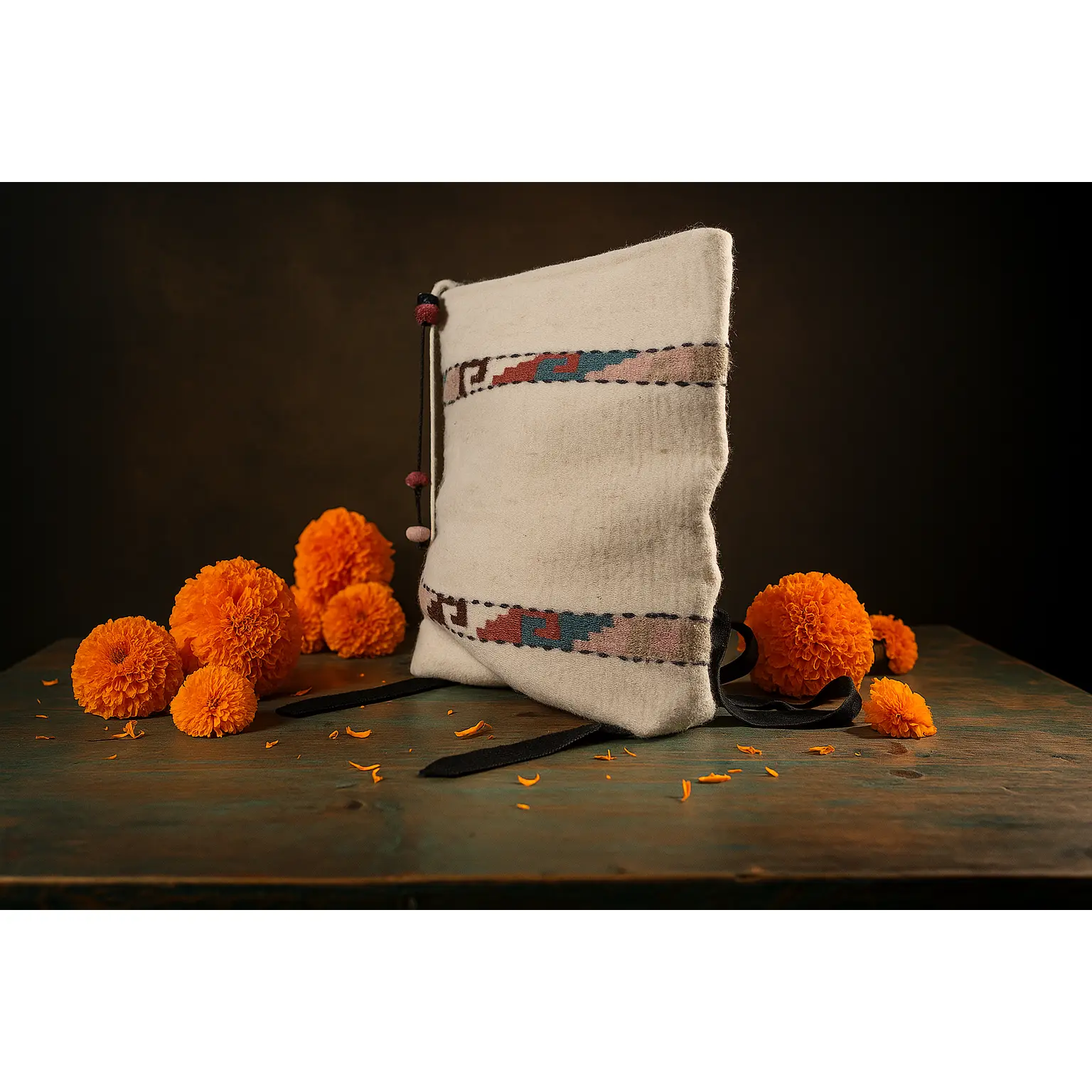 Sierra Greca Wool Backpack – Handwoven Zapotec Bag from Oaxaca