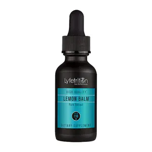 LYFETRITION Organic Lemon Balm 540 mg 4 Oz Liquid 220 Servings Made in USA Quick Absorption Quality Potent Ingredients Third Party Tested Non GMO GMP Certified Cruelty Free Products