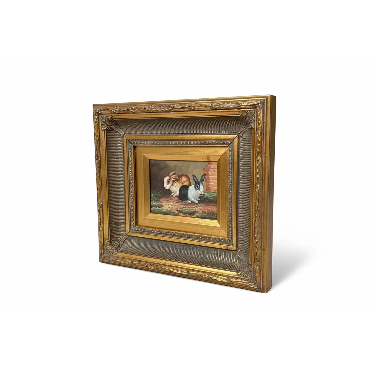 Original Bunny Oil Painting