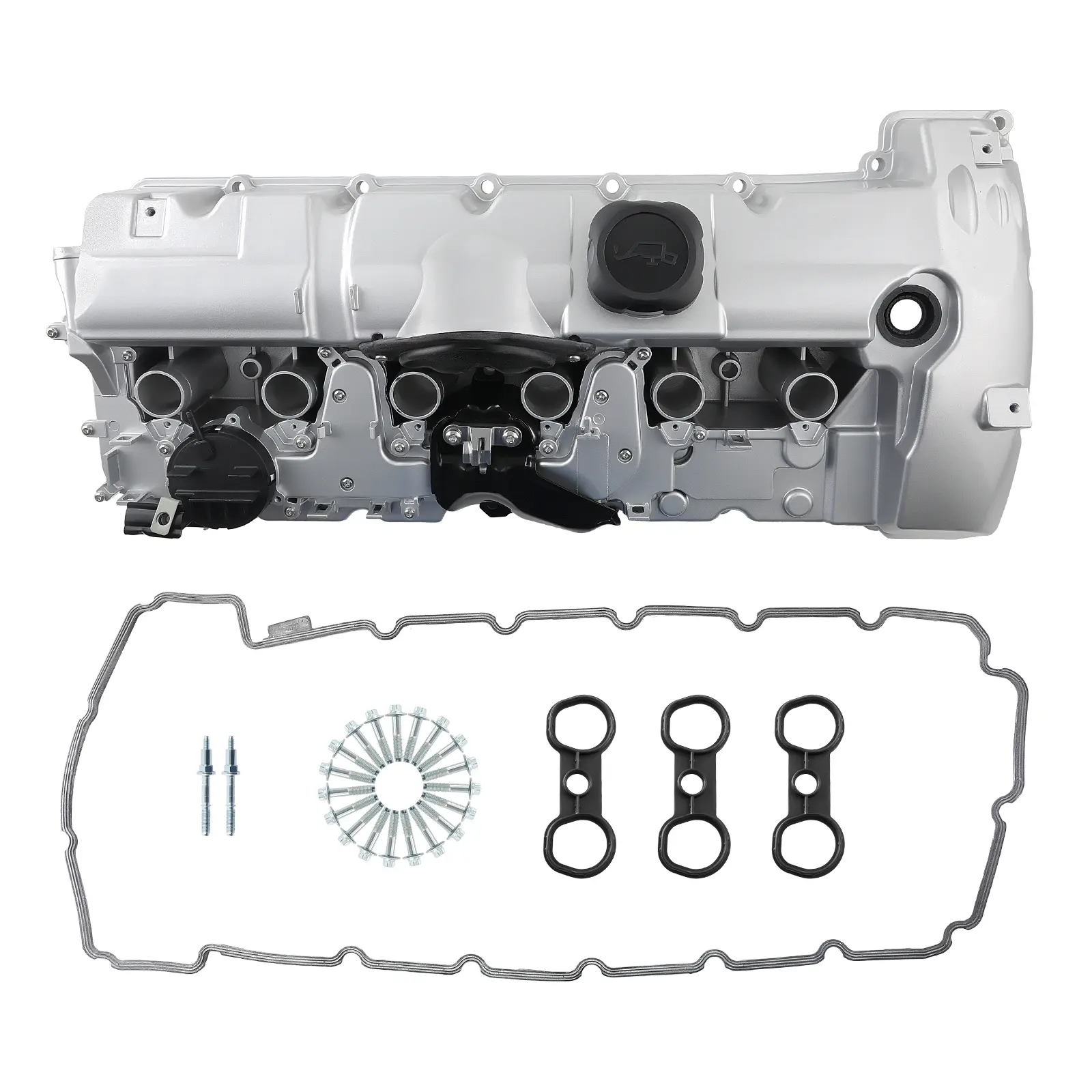Aluminum Valve Covers compatible for BMW E82 E90 E70 Z4 X3 X5 328i 528i N52 11127552281