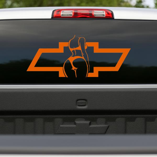 Chevy Girl Vinyl Decal Car Truck Sticker