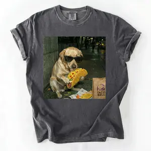 Comfort Colors Funny Dog Shirt, Dog Eating Tacos, Dog Breeds Available, Dog Shirt, Cute Dog Lover Gifts