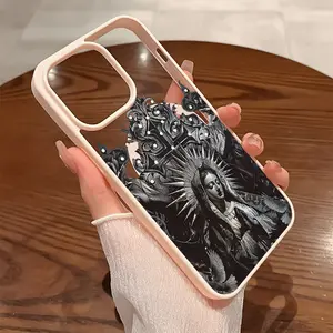 Springtok Premium Magnetic Case for iPhone 11-16 Pro Max Virgin Mary y2k Cased MagSafe Ready Anti-Fall Ultra-Thin Design White TPU Protector Aesthetic Resistance Protection