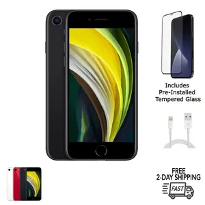 Refurbished Apple iPhone SE (2nd Gen) (Unlocked) A2275 Excellent Condition with Tempered Glass Screen Protector & 1 Year Warranty