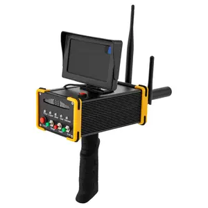 Professional Metal Detector LCD Display 990m Range 16m Depth for Gold Silver Copper Diamond with Carrying Case US Plug Treasure Hunting