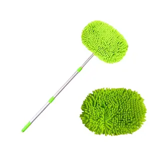 5-Piece Microfiber Car Cleaning Mop Set with Long Handle, Scratch-Free Detailing, Ideal for Cars Trucks Suvs Boats, Car Detailing Kit, Includes Chenille Sponge Duster