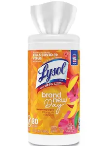 Lysol Disinfecting Wipes, Mango & Hibiscus, 80 Wipes (97181EA)