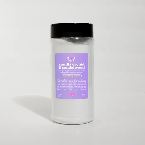 Vanilla Orchid Sandalwood Carpet Freshener Powder - 16 Oz Home Care Supply, Interior Cleaner for Deodorization Care, Upholstery & Car Seat Refresh, Orchid-Vanilla Mix Household Solution