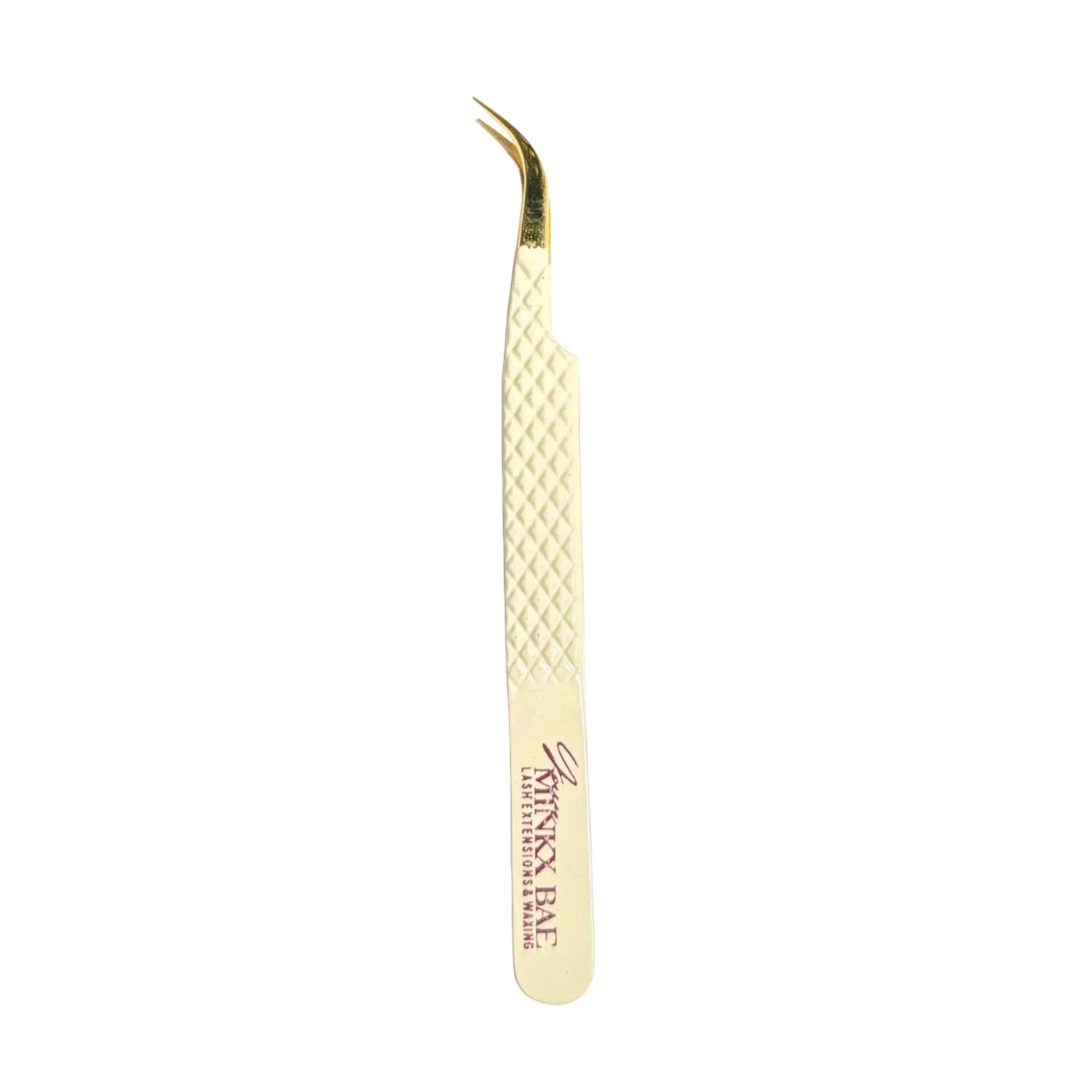 Curved Silver Tip Isolation Tweezer