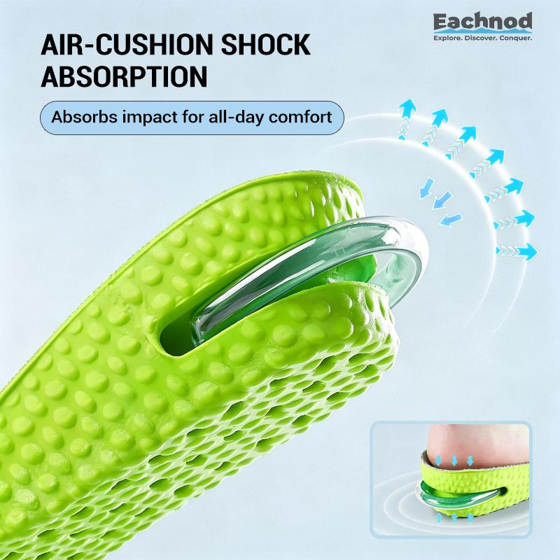 Comfortable Insoles with Air Cushion Height-Increasing Effect and Arch Support