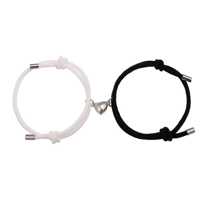 Simple Nylon Love Magnetic Bracelet 2pcs Simple Nylon Love Magnetic Bracelet 2pcs