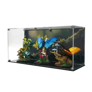 Long Acrylic Display Case UV Print Compatible with LEGO® 21342 Ideas Insect Collection - Set Not Included